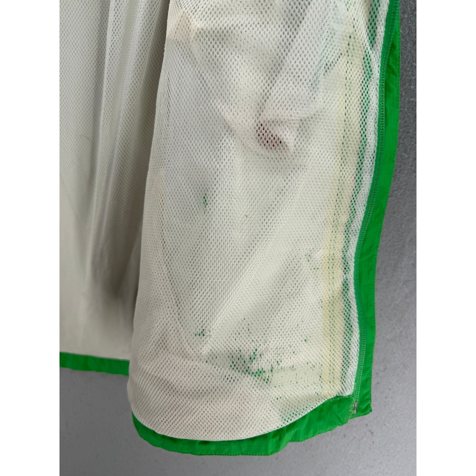 The North Face Rain Jacket Womens Size SGreen Hyvent Ripstop Waterproof FLAW