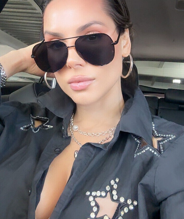 Big Aviator “KEY” OVERSIZED FLAT LENS Women Sunglasses Shades SHADZ GRADIENT