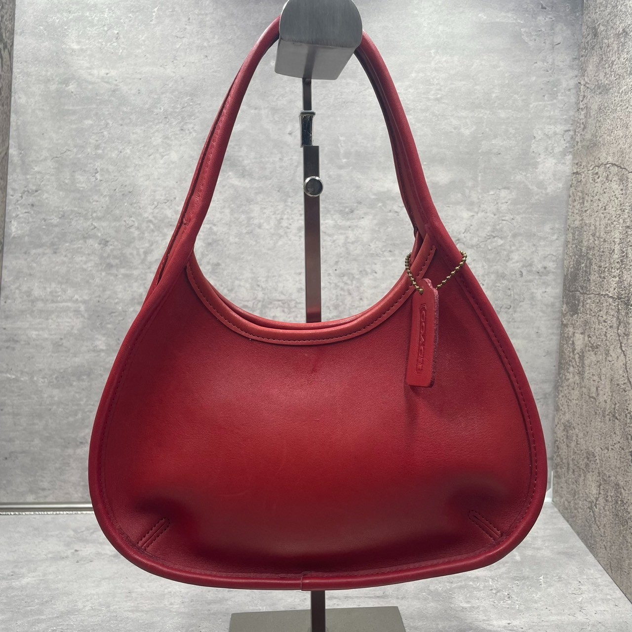 COACH 9027 handbag Ergo leather Vintage red rare