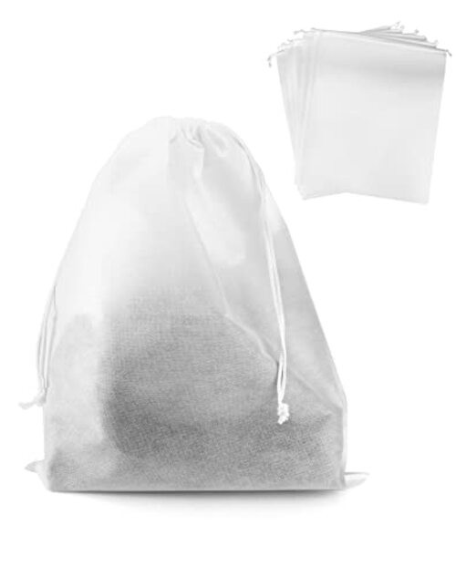 Drawstring Dust Covers, 6 Pcs Breathable Non-woven Fabric Large Cloth Storage