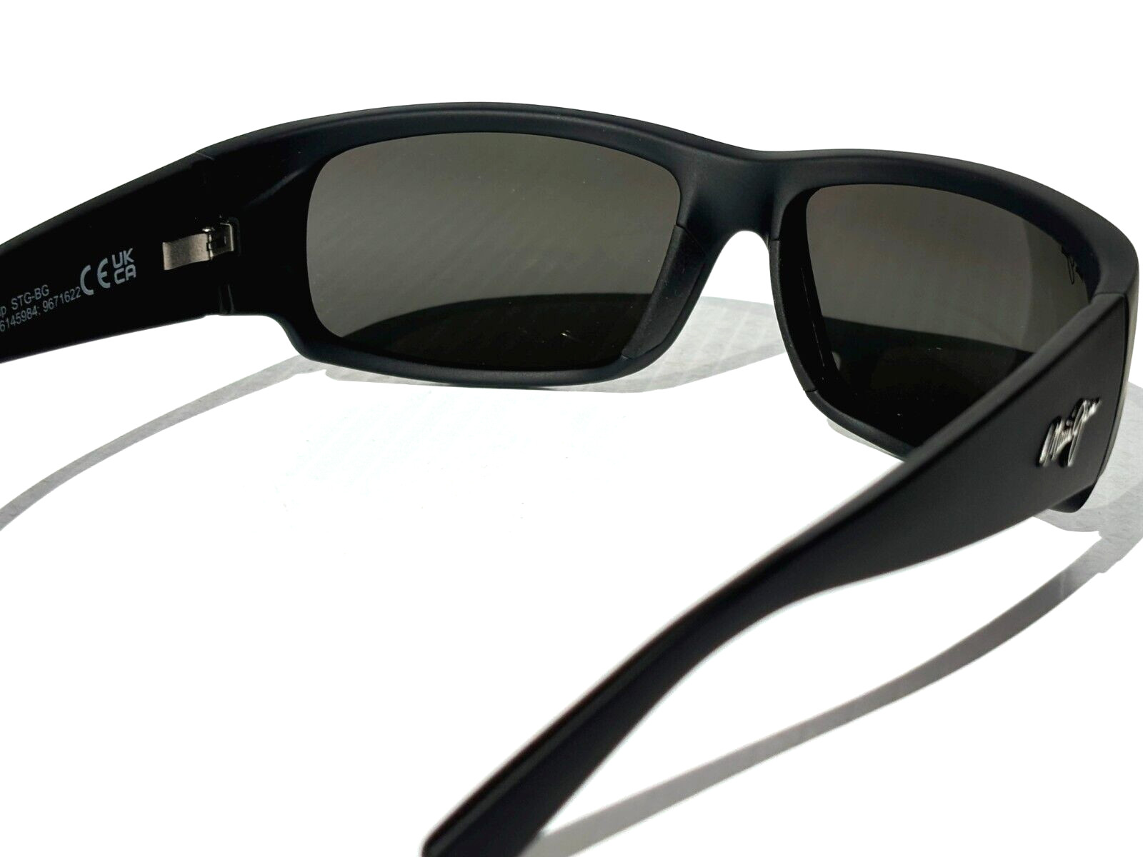 NEW Maui Jim WORLD CUP Matte Black Rubber POLARIZED Grey GLASS Sunglass 266-02MR