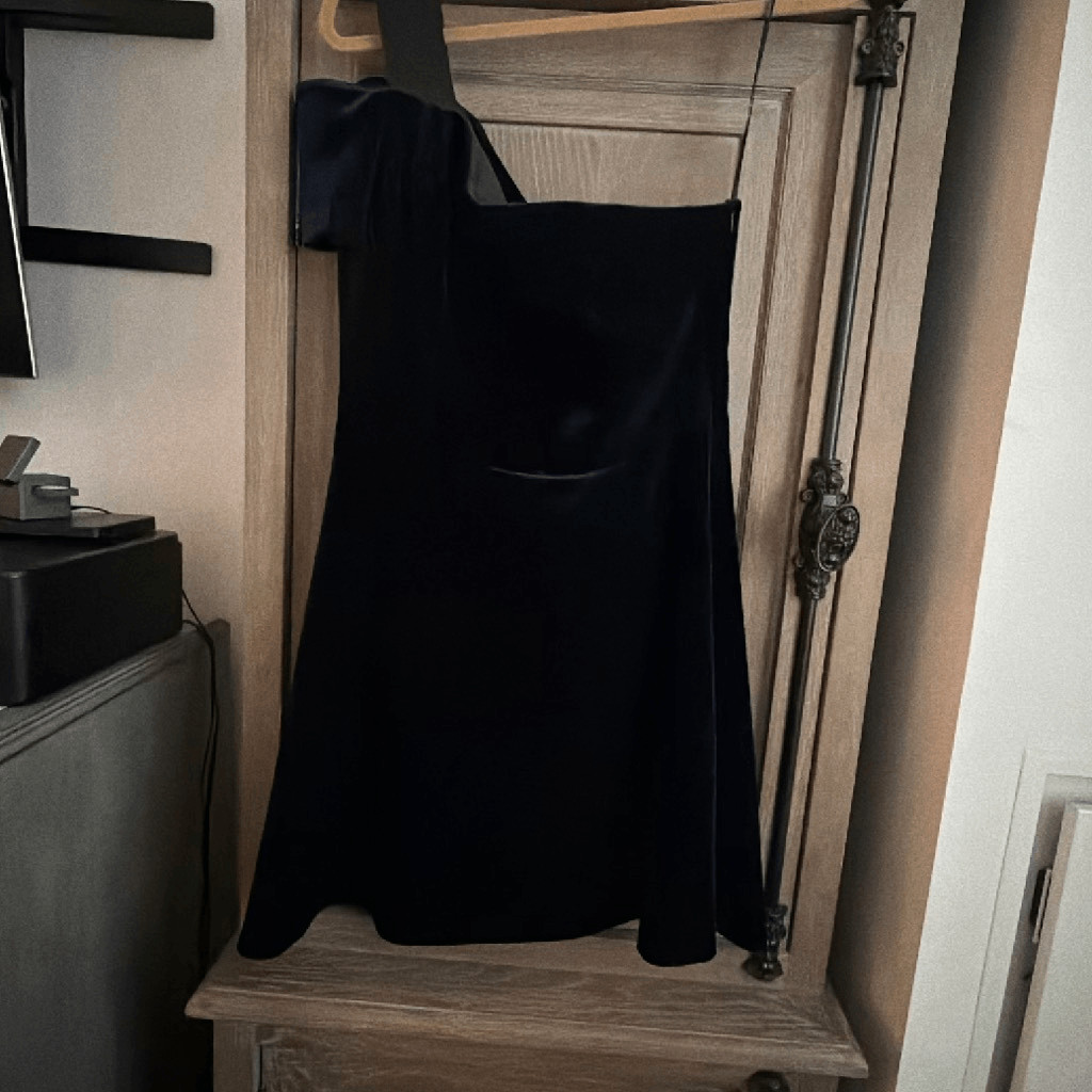 Sandro Velvet Dress Navy size 3