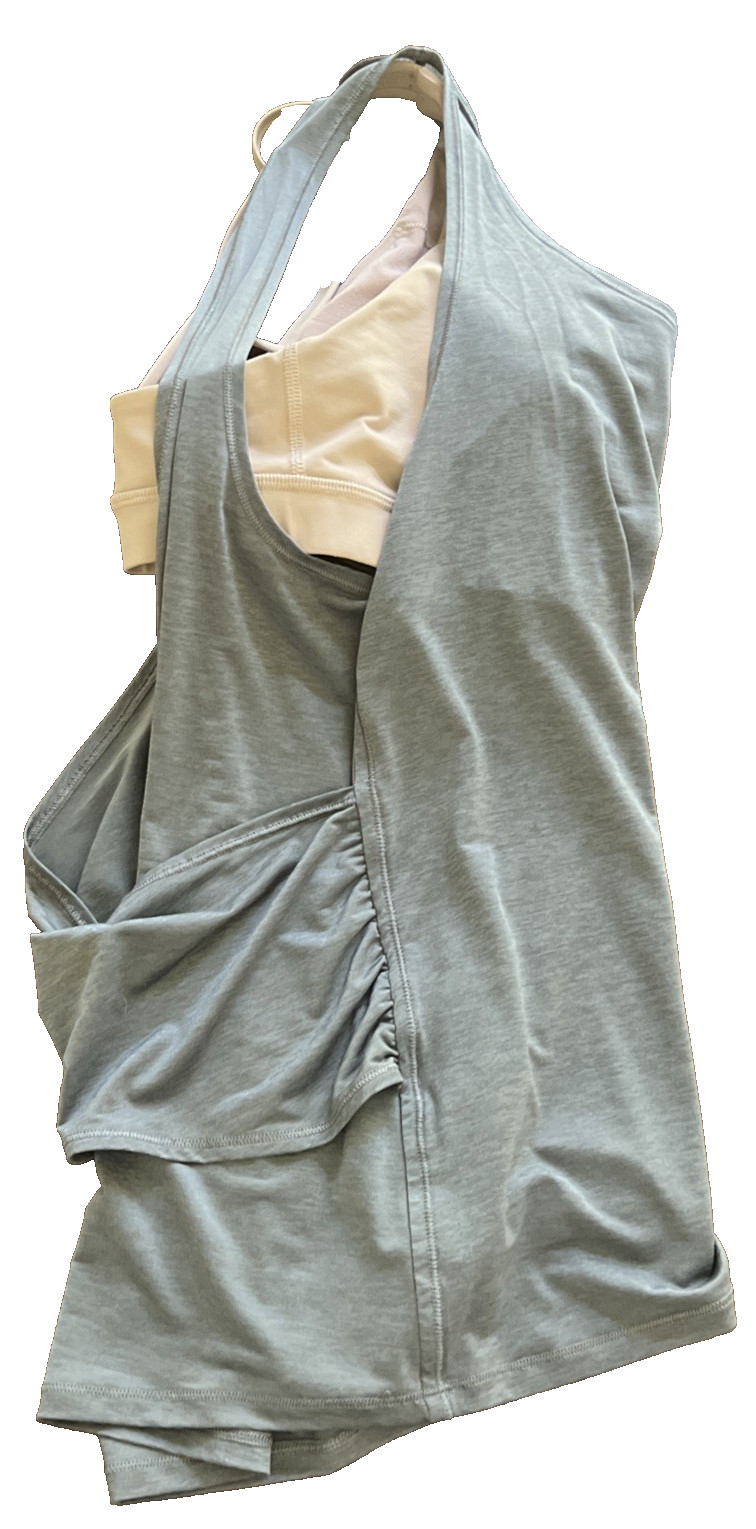 Lululemon Reenergized 2-in-1 Tank Women’s 8 Solar Grey Muse Built-in Bra Active