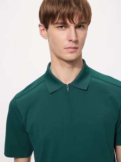 UNIQLO Unisex Dry EX Half-Zip Polo Shirt Japan 2026 Roger Federer
