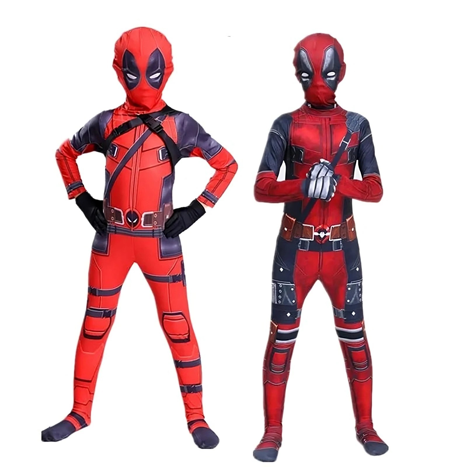Deadpool Kids Cosplay Costume Superhero Jumpsuit