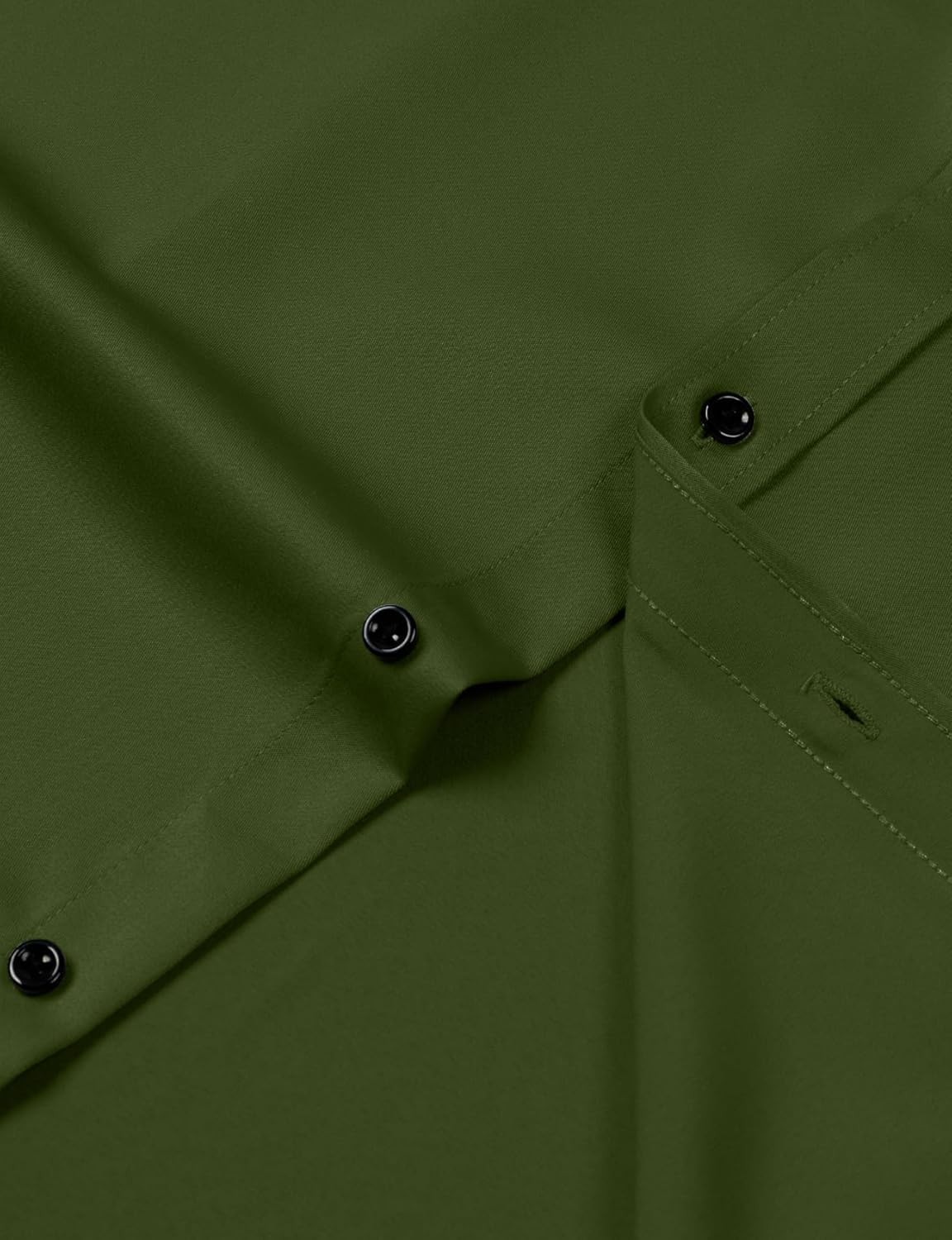 Men’s Wrinkle-Resistant Formal Stretch Dress Shirt, Button Down for Wedding