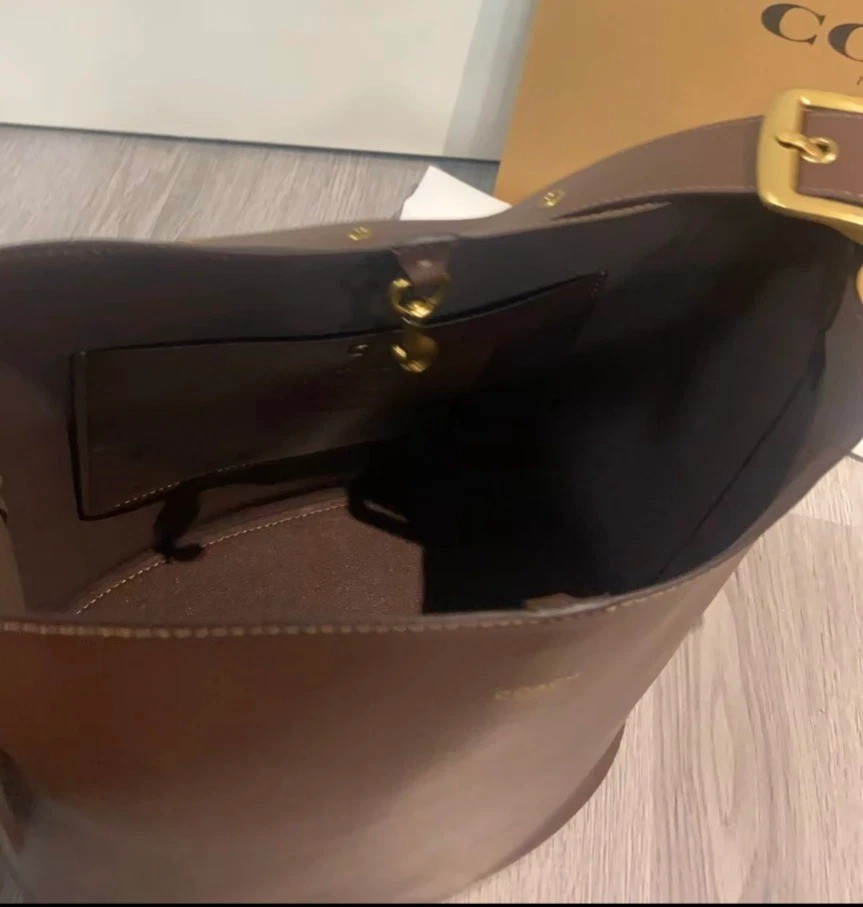 COACH Bleecker Bucket Bag Shoulder Bag Maple CCC23 NEW Outlet