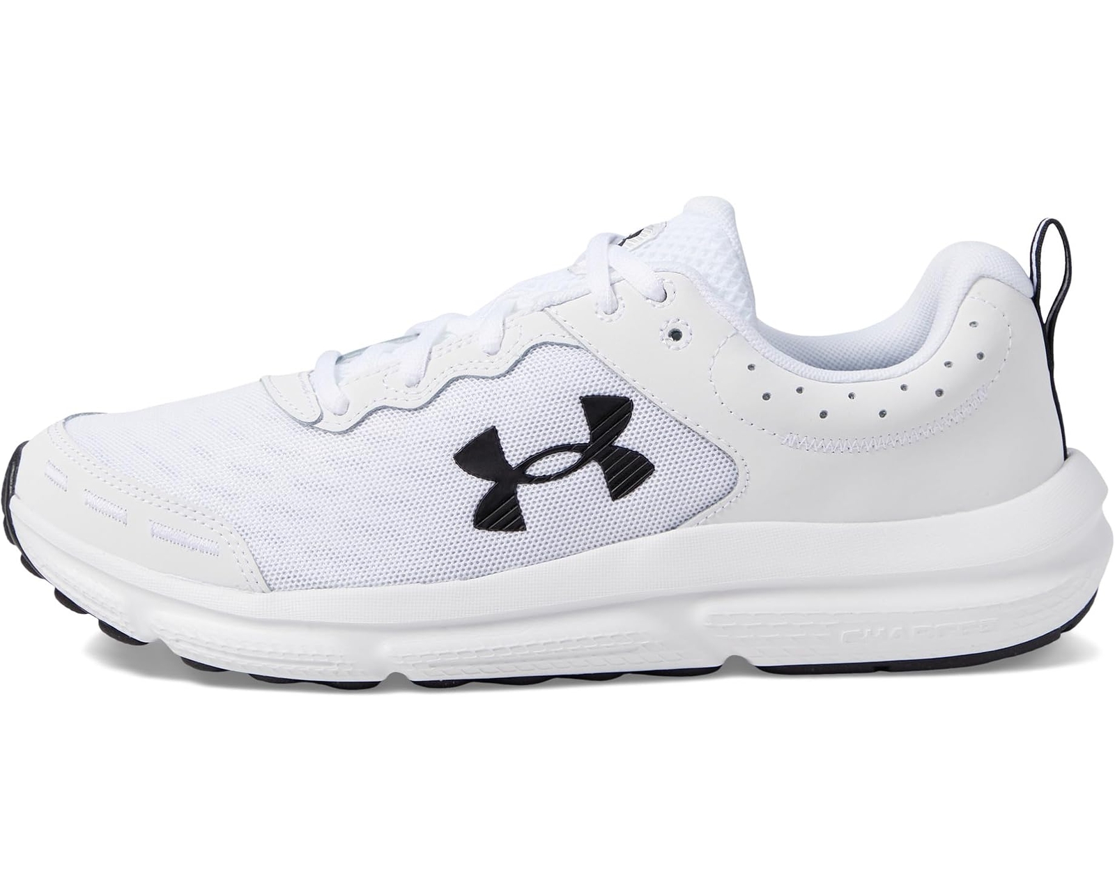 Under Armour Charged Assert 10 Running Shoes White Black 3026175-104