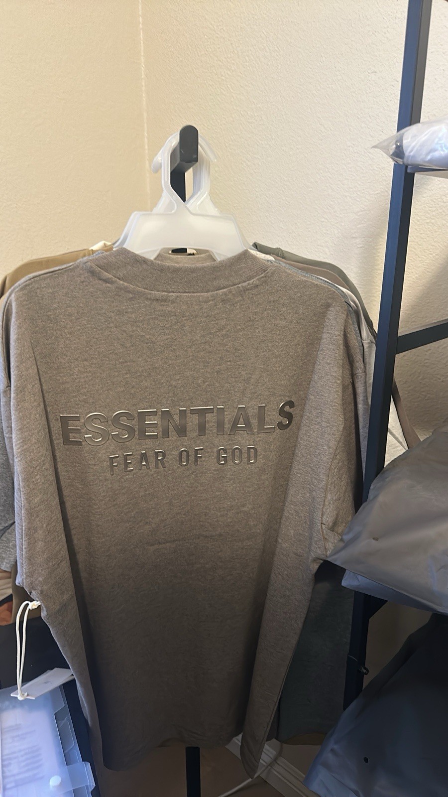 Fear of God Essentials Logo Graphic T-Shirt Mixed Lot Cotton Black/Gray