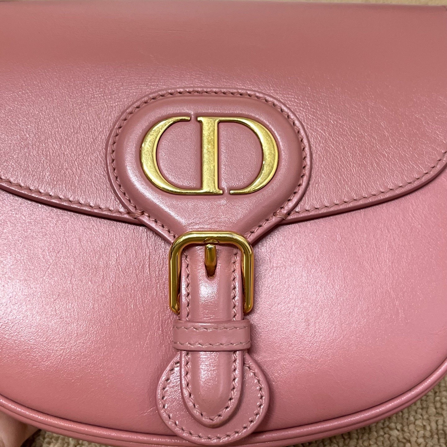 Dior Pre-Owned Authentic Saddle Bag Pink 17*13*4.5 Free Tracked Shipping