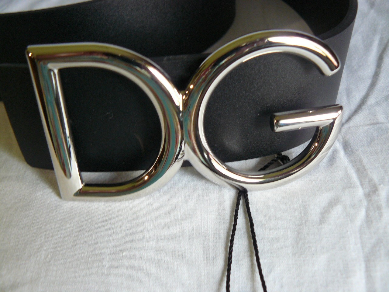 NWT MEN’S DOLCE AND GABBANA BLACK LEATHER BELT SIZE 85/34