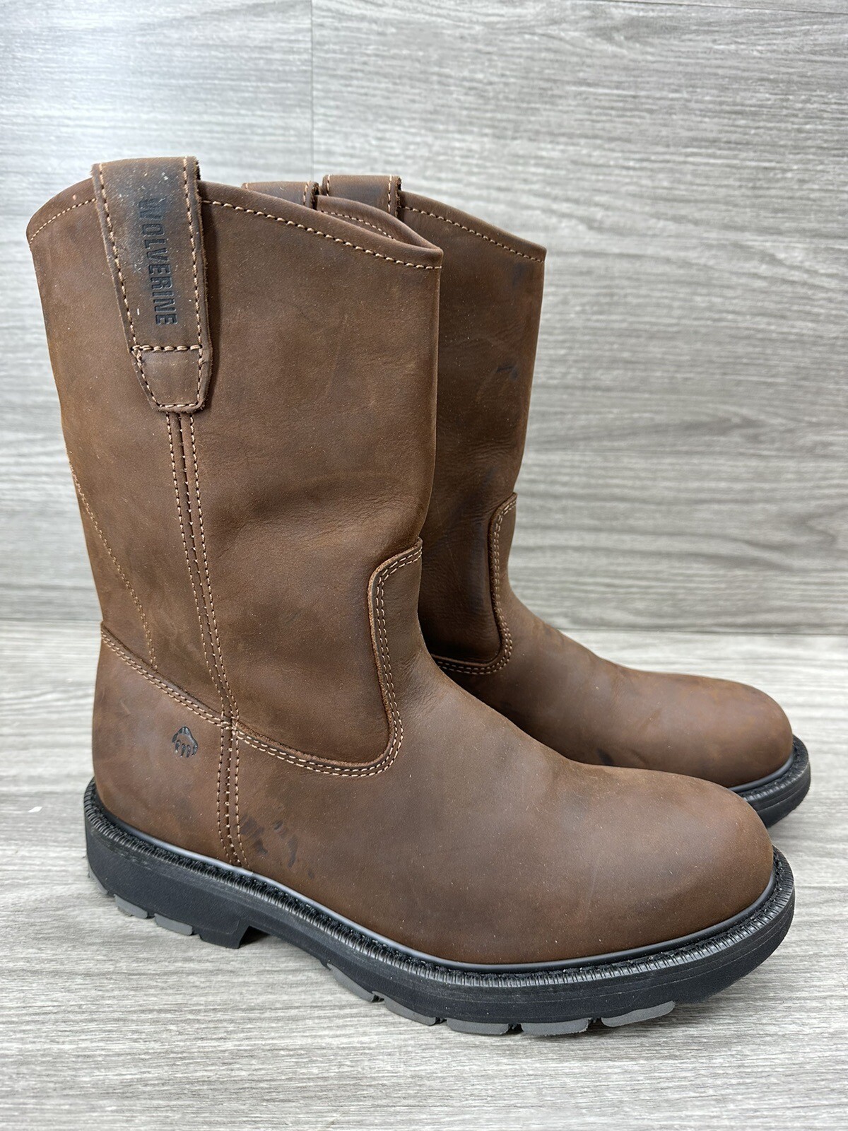 WOLVERINE MEN’S DD WORK WELLINGTON Boots Soft toe Sz 11 (W04727)