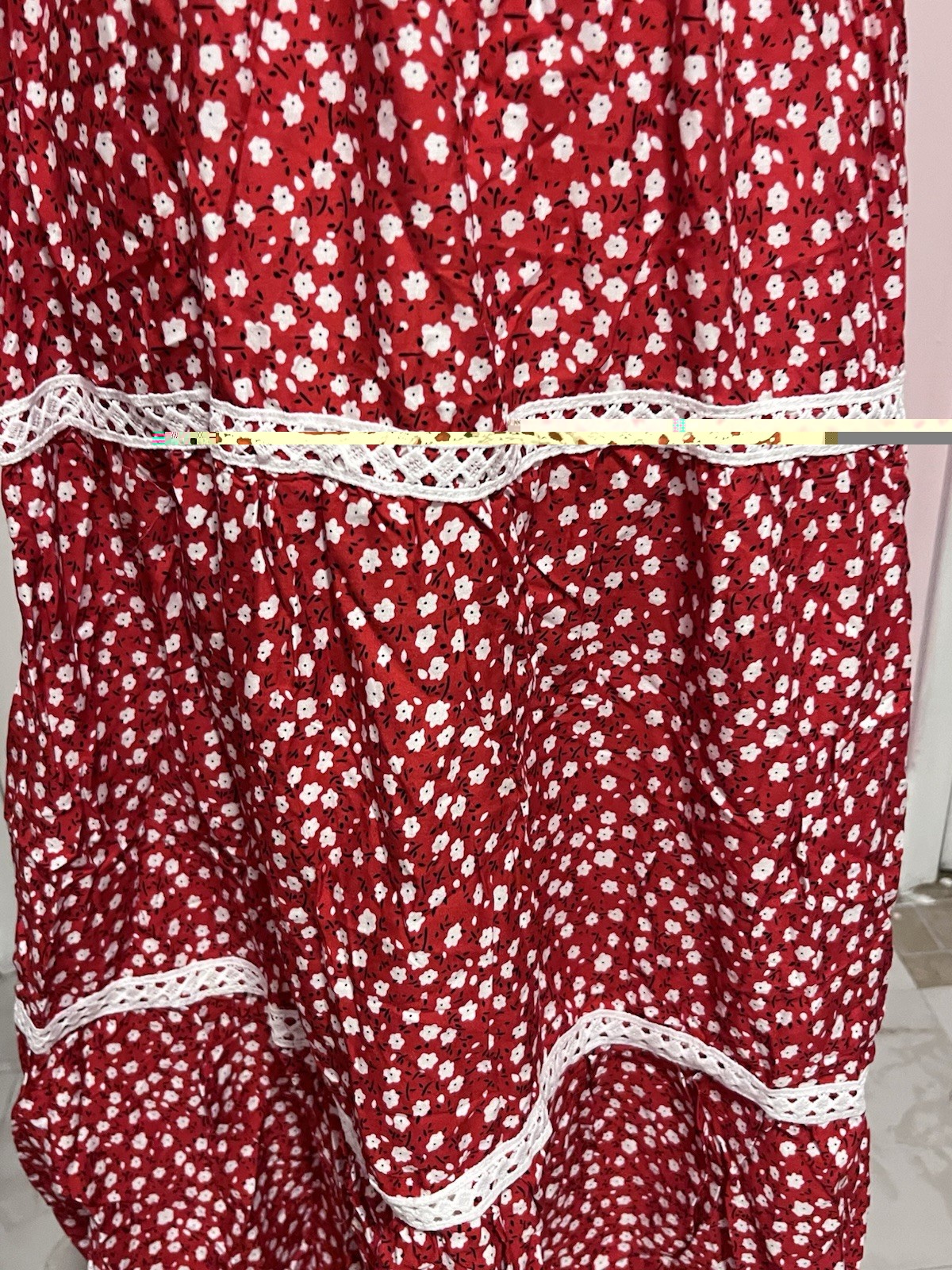 Women’s Summer Dress Size S/M Red Multi