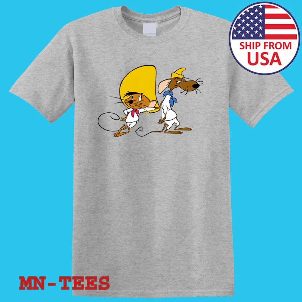 Speedy Gonzalez And Slow Poke Rodriguez Cartoon Grey Size S-5XL