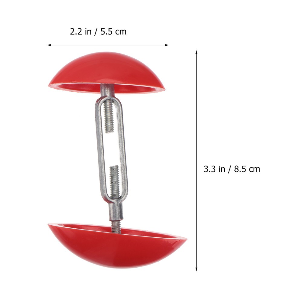 1Pair Adjustable Shoe Expander in Red ABS and Aluminum Material for Shoe Support