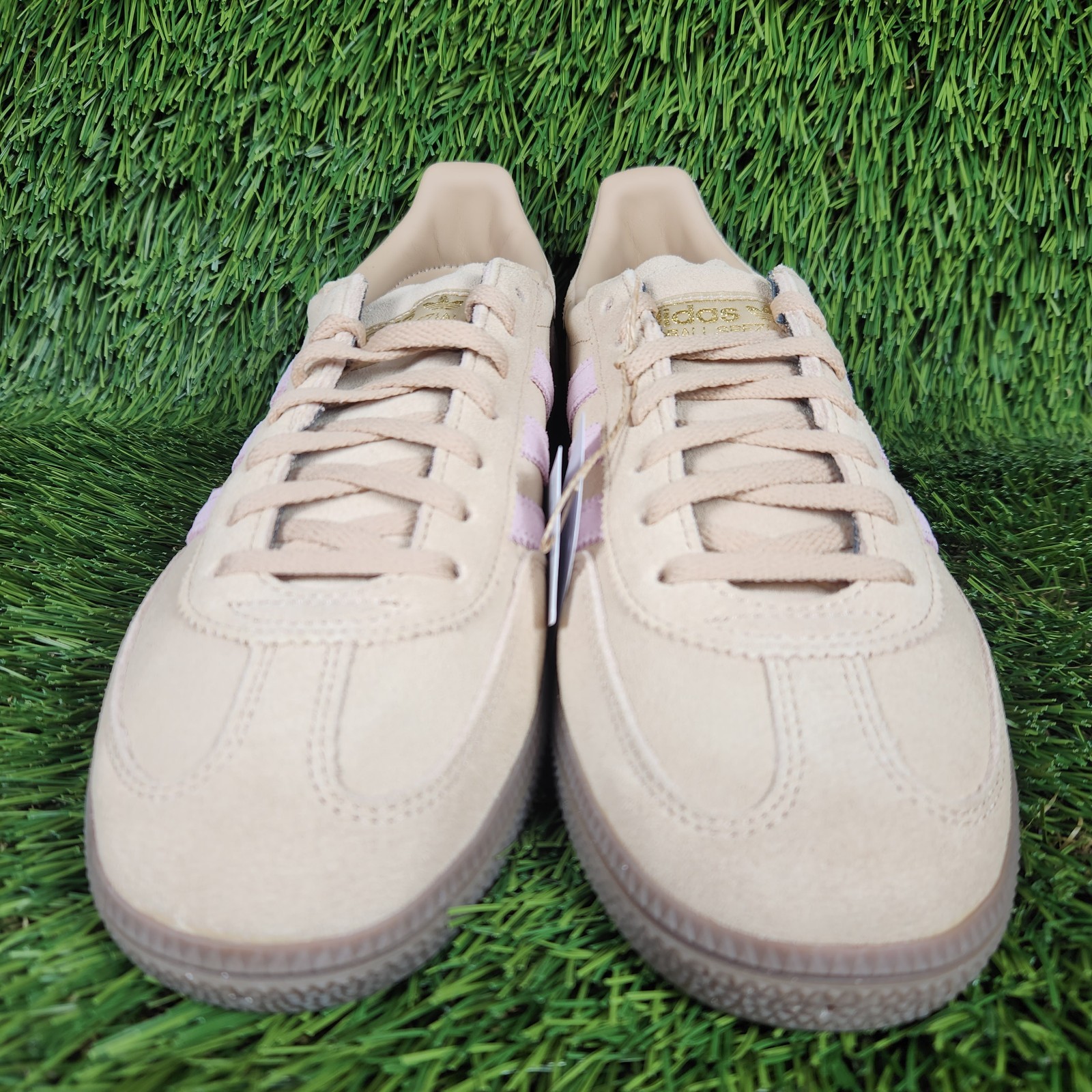 Adidas Handball Spezial Womens Suede Beige Pink Tan Brown Bottom Original JI2651