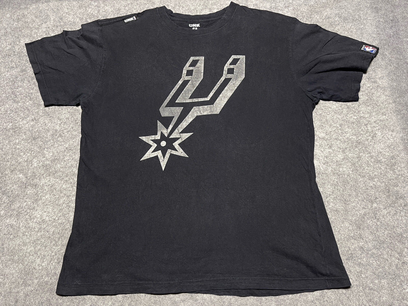 San Antonio Spurs Logo Large UNK NBA Black Basketball NBA Shirt
