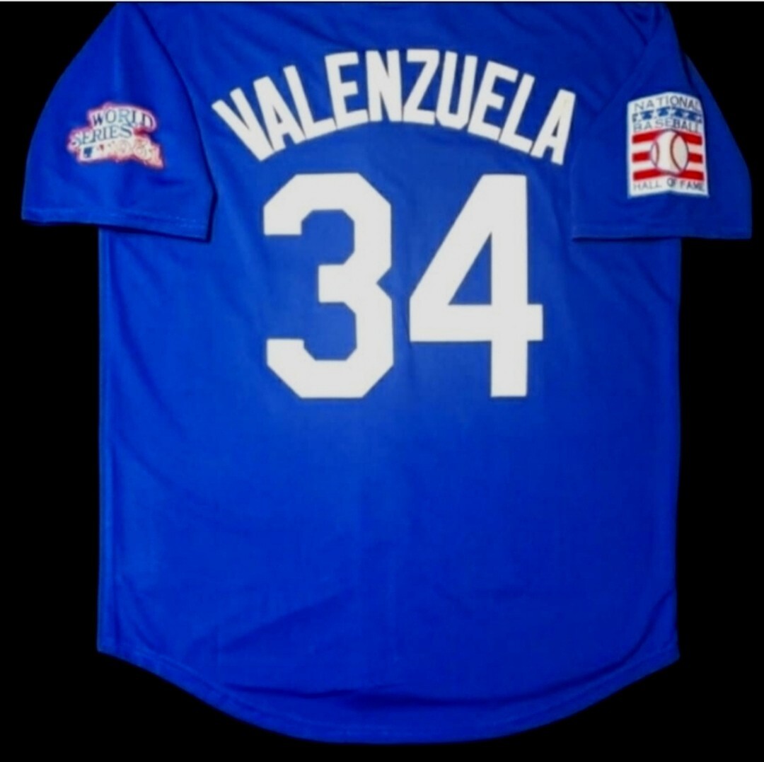 Fernando Valenzuela LA Dodgers Jersey 1981 World Series Throwback Blue NEW SALE!