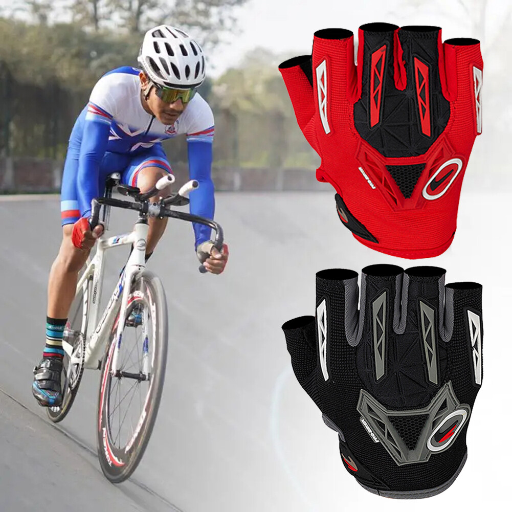 Cycling Bike Gloves Half Finger MTB XC Gravel Gloves Sports Fitness Work Gloves