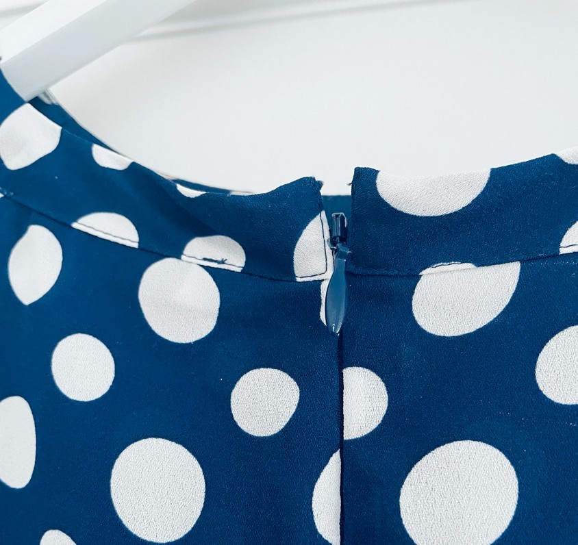 NEXT Women’s Navy Polka Dot Blouse UK 8 – Classic Style, VGC