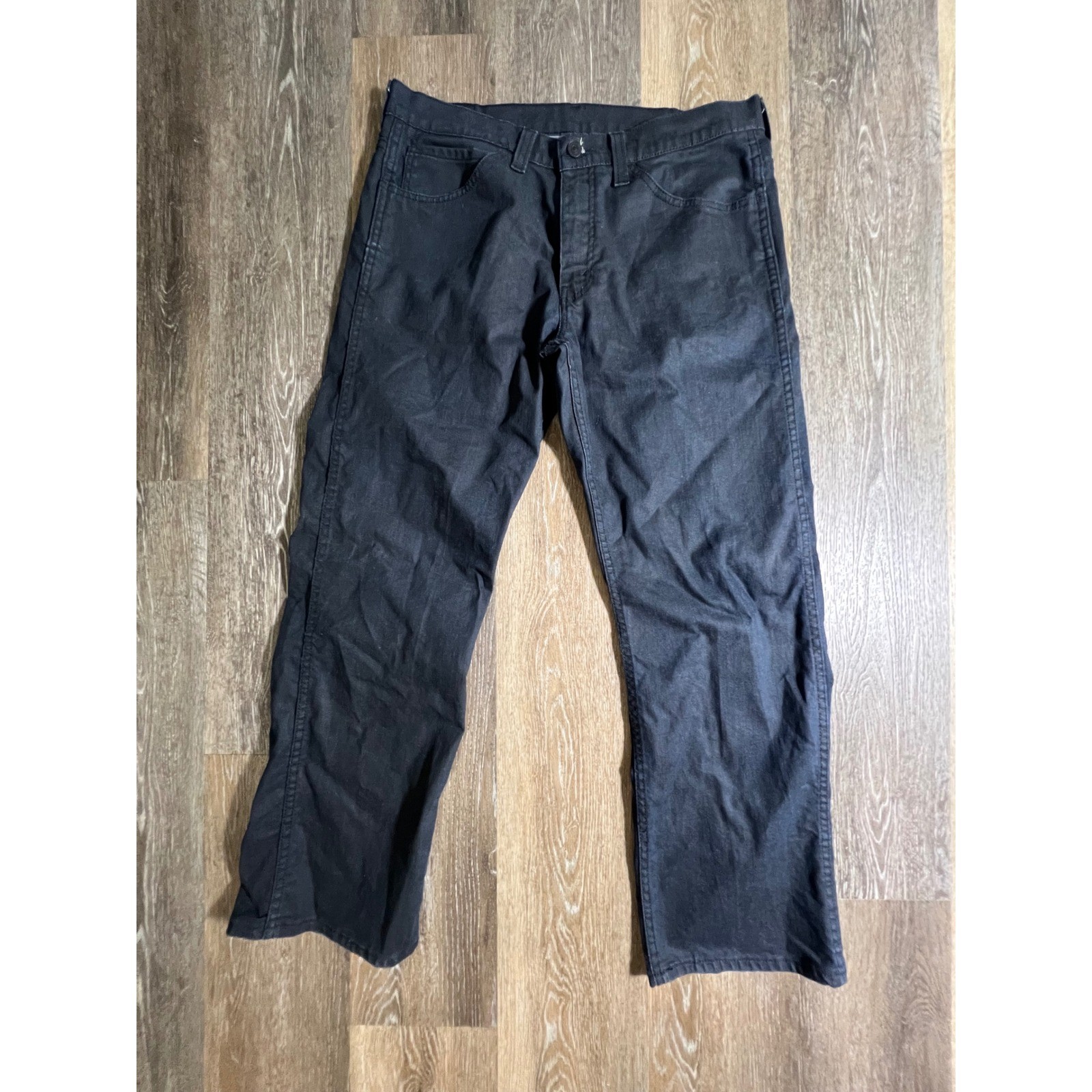 Levis 569 Loose Straight Jeans Mens 34×32 Black Relaxed Fit Denim 85569-0002