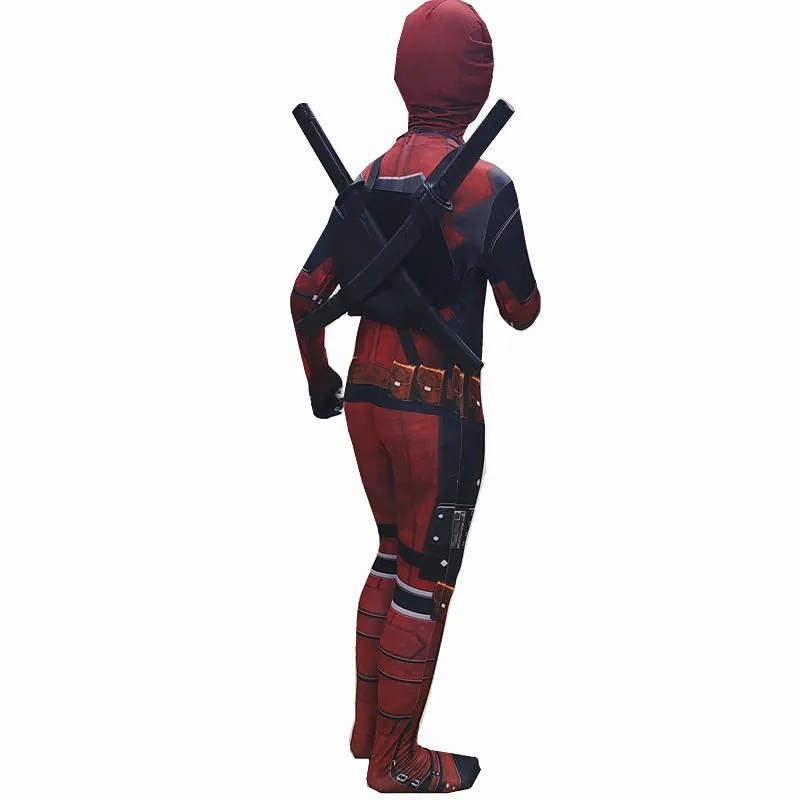 Deadpool Kids Cosplay Costume Superhero Jumpsuit