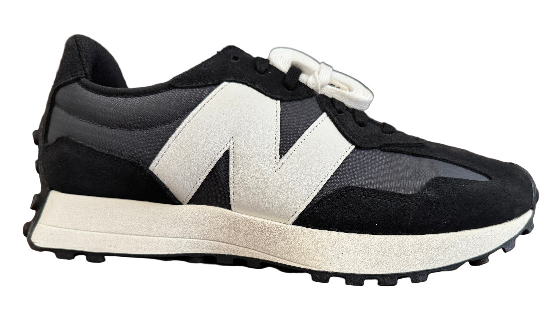 New Balance Mens LIFE SYLE U327 FB Athletic Casual Running Sneakers Black/White