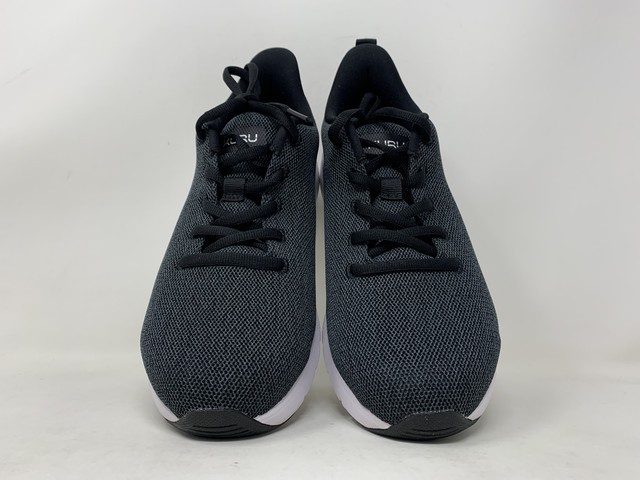 Women’s KURU FLEX Via, Jet Black/Bright White, 8 Wide US