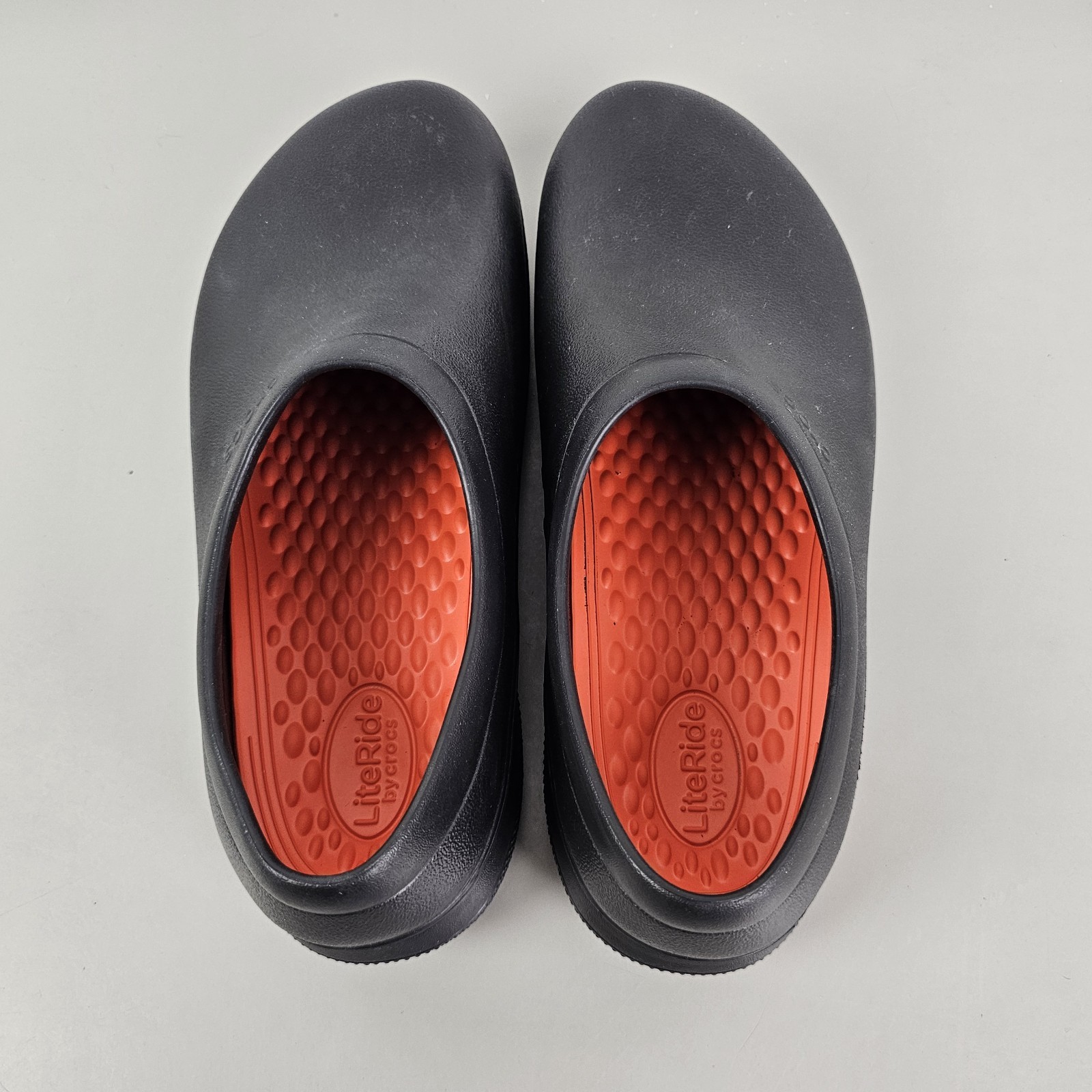 Crocs At Work On the Clock Literide Slip On Safety Shoes Black Mens Size 11