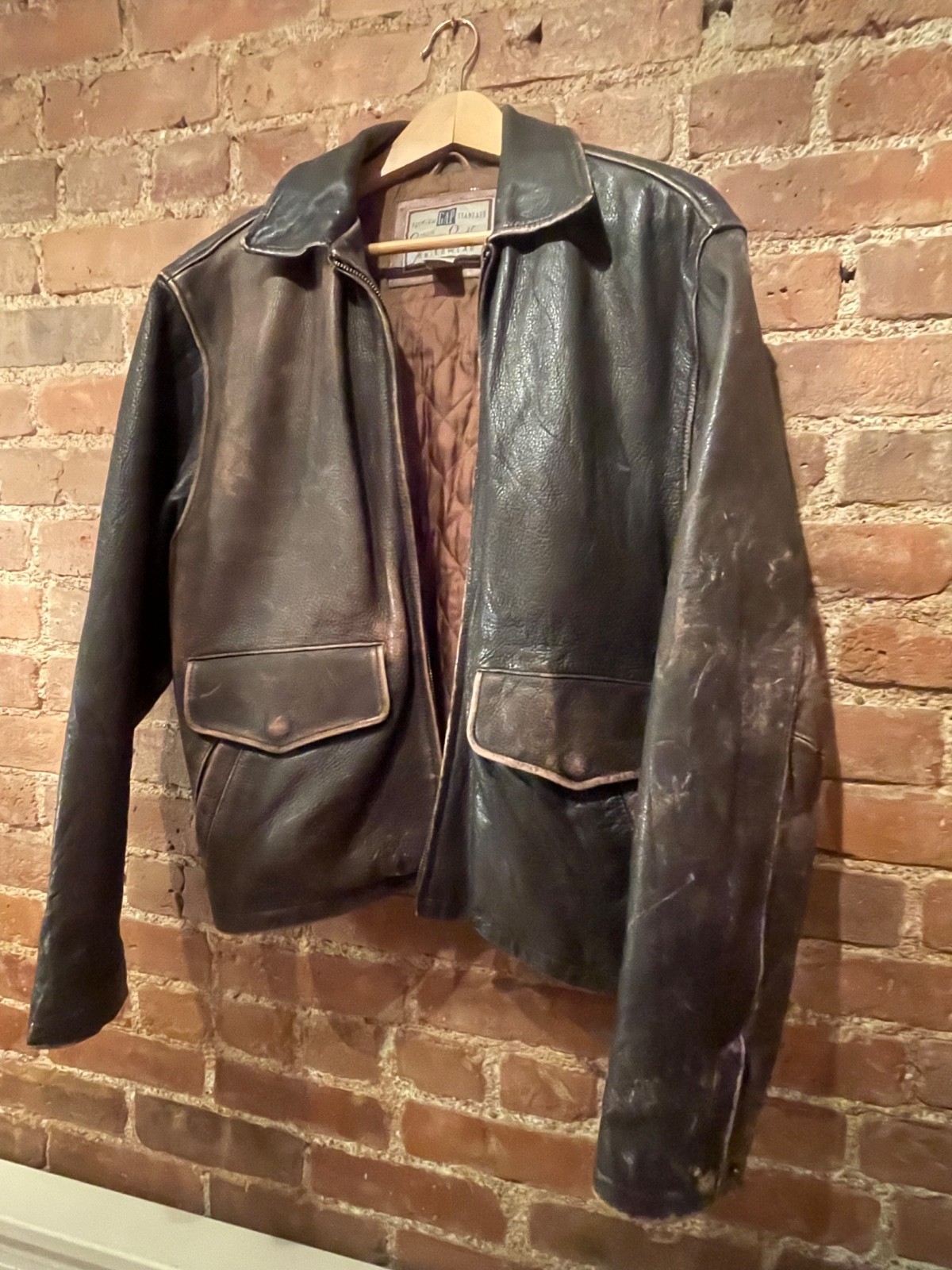 Vintage GAP Brown Leather Jacket