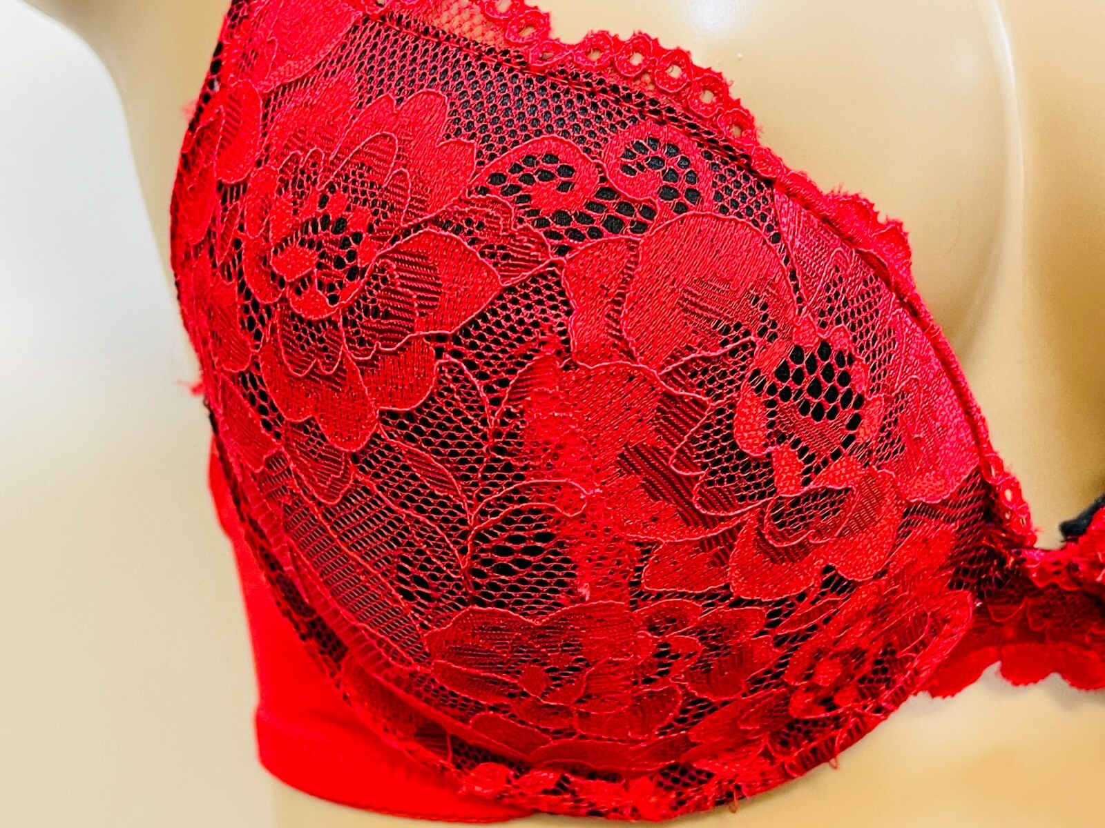 Extreme Ultimate Padding Power Lift Add 2 Cup Sizes Lace U Back Push Up Bra 1724