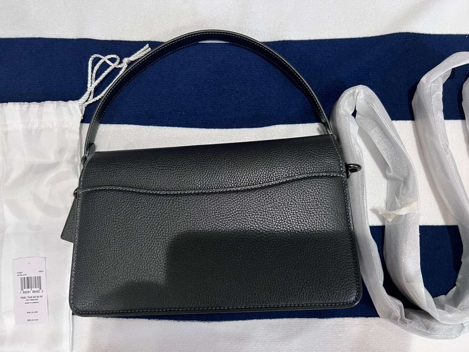 Coach Tabby shoulder/crossbody bag 26 Black/Gun Metal CH857