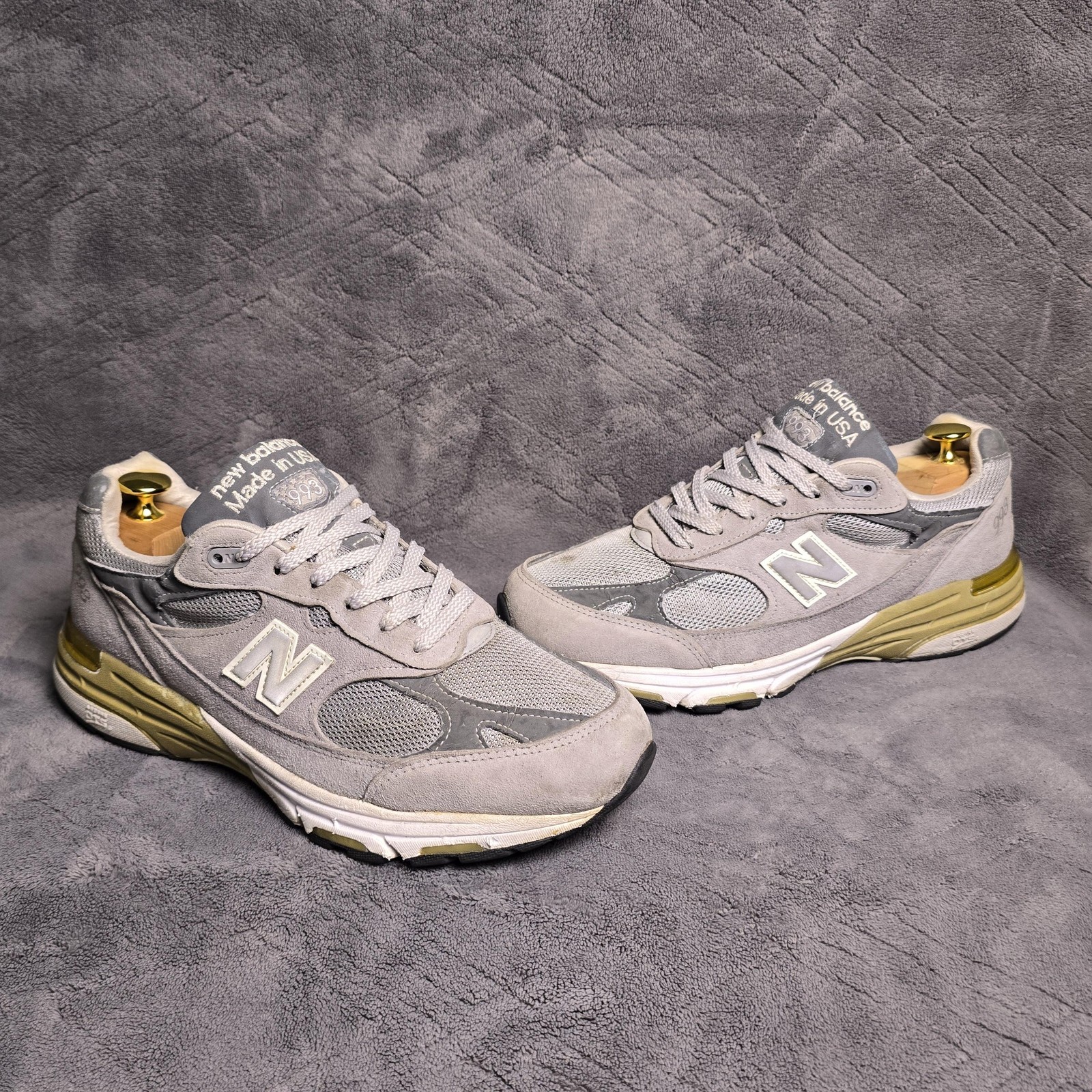 New Balance 993 Shoes Mens Size 8 4E Wide Gray Made USA Running Sneakers MR993GL