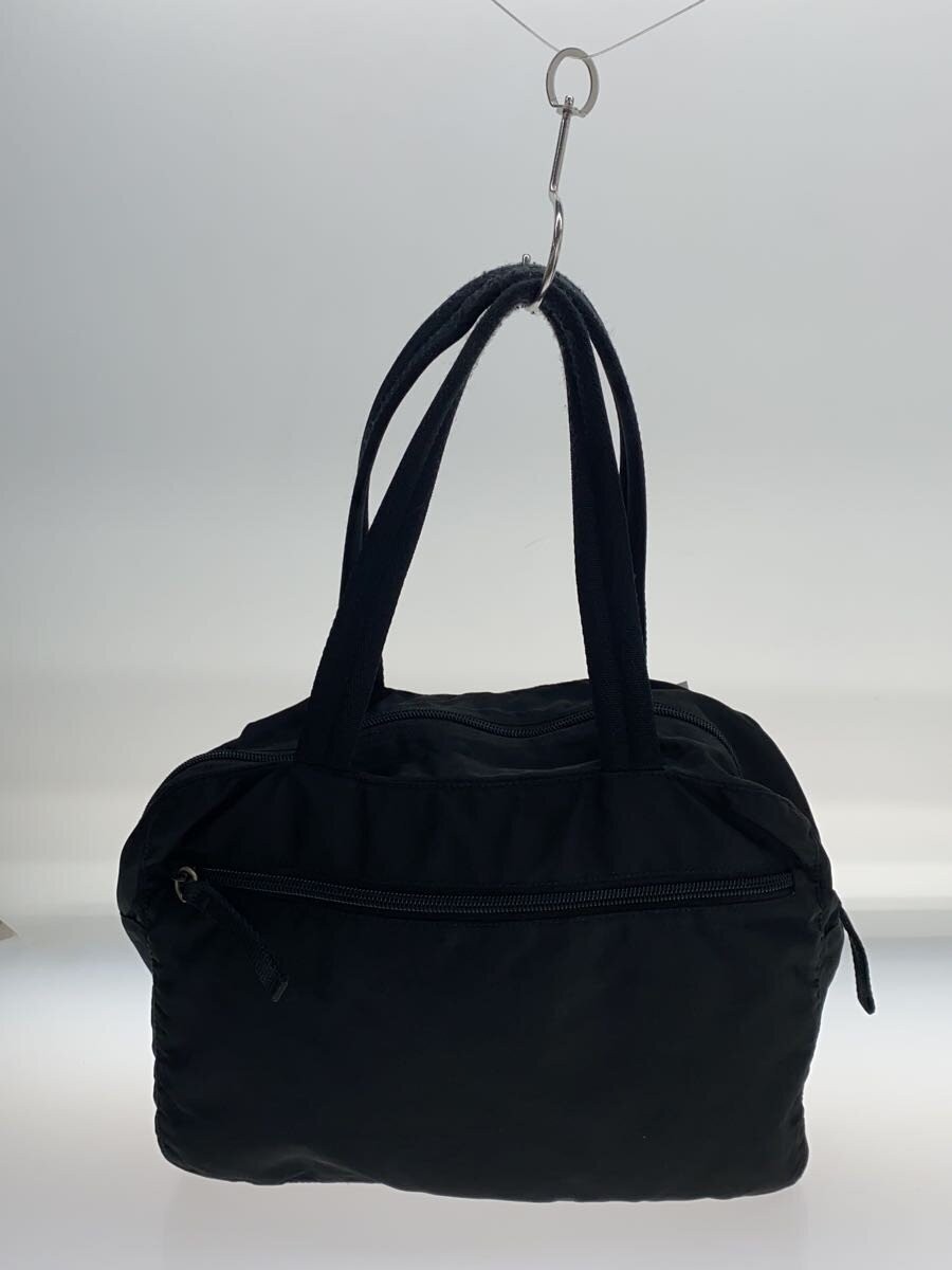 PRADA Triangle Plate Triangle Bag Nylon BLK