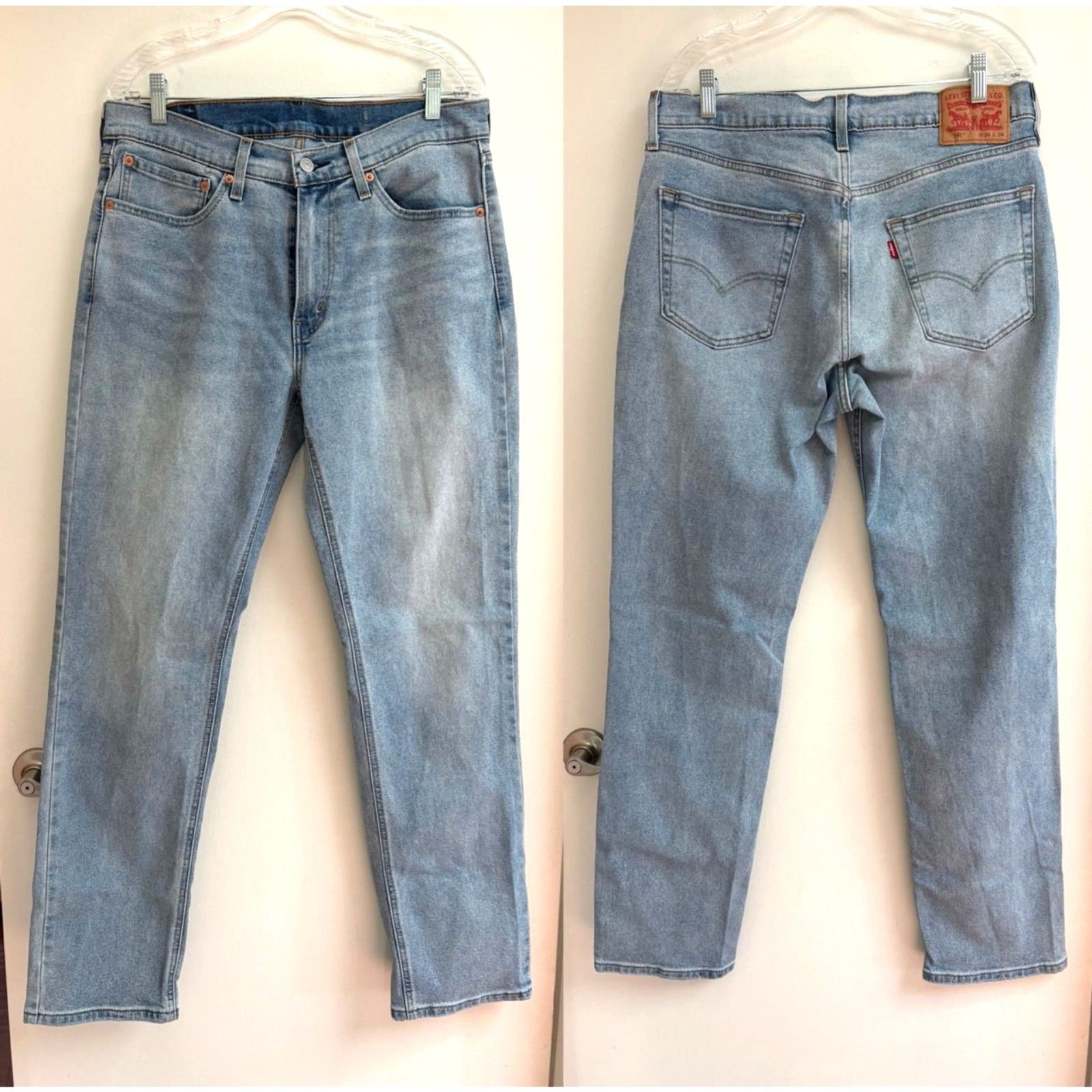 Levis 541 Athletic Taper Jeans Mens 34×34 Light Wash All Seasons Tech Stretch