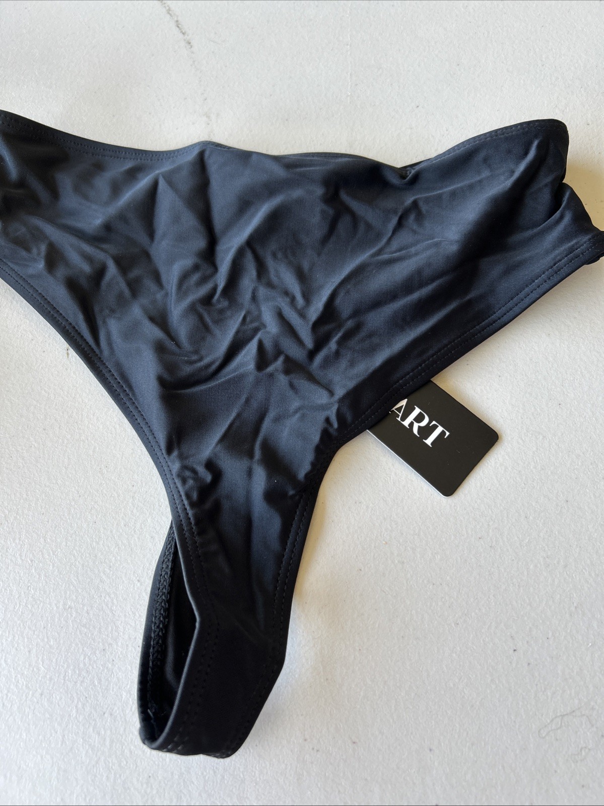 Zmart Lined V Front Bikini Tankini Bottom Women S Black Sleek Modern (p1)