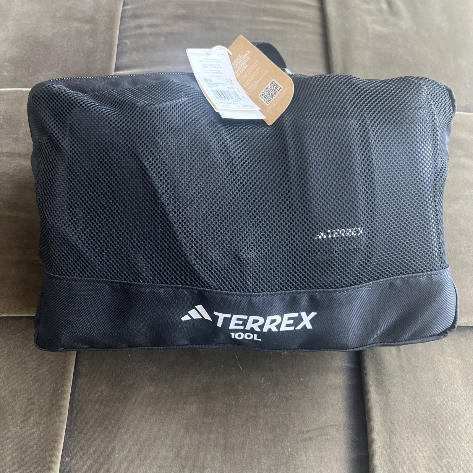 New Adidas TERREX RAIN.RDY EXPEDITION DUFFEL BAG LARGE – 100L IC5652 Cordura