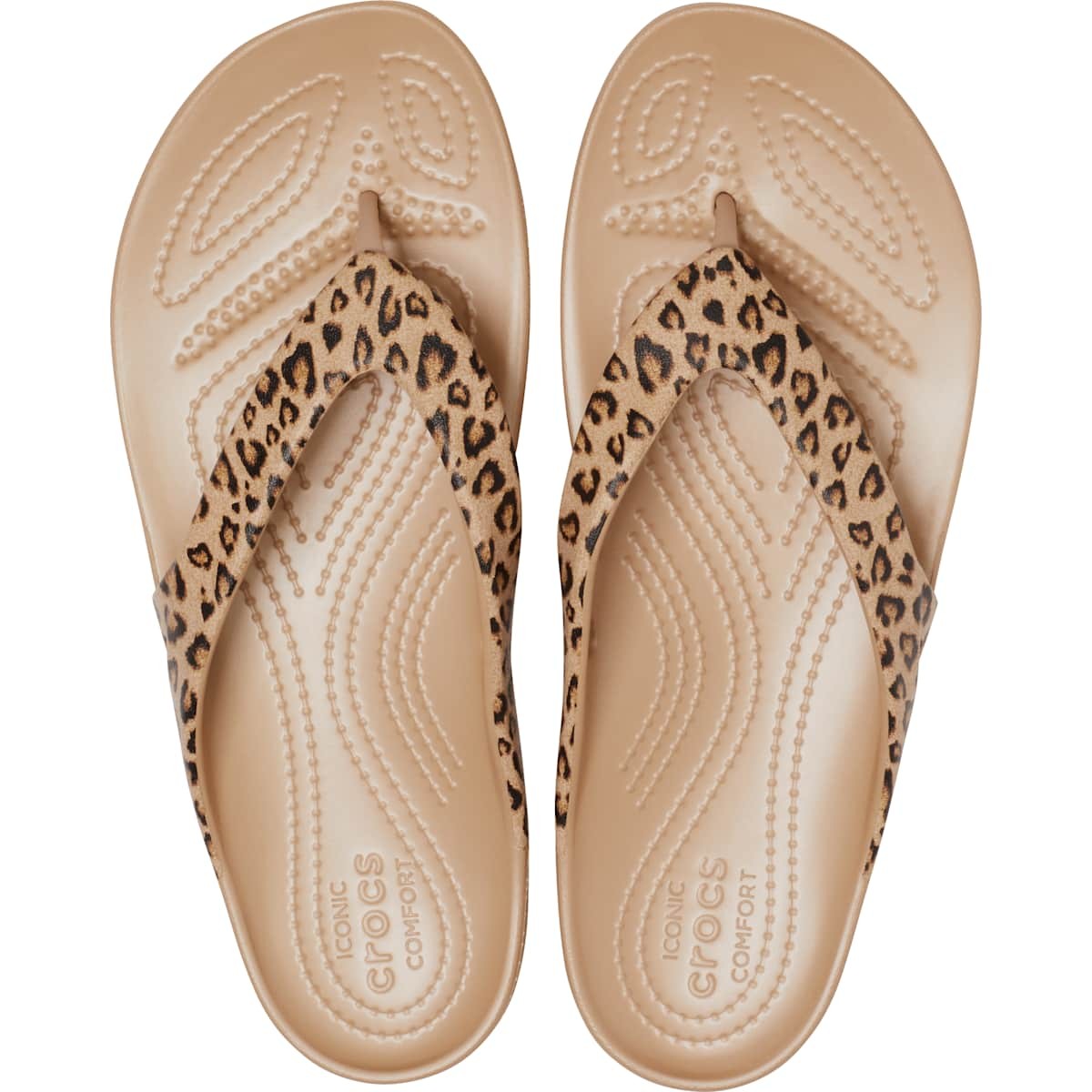 Crocs Women’s Kadee II Leopard Flip Flops