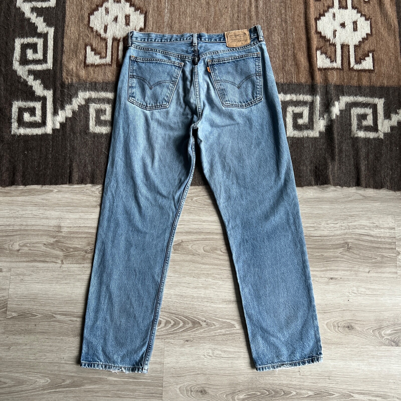 Levi’s 615 Orange Tab Vintage Men’s Regular Relaxed Blue Jeans Size W 34 L 30