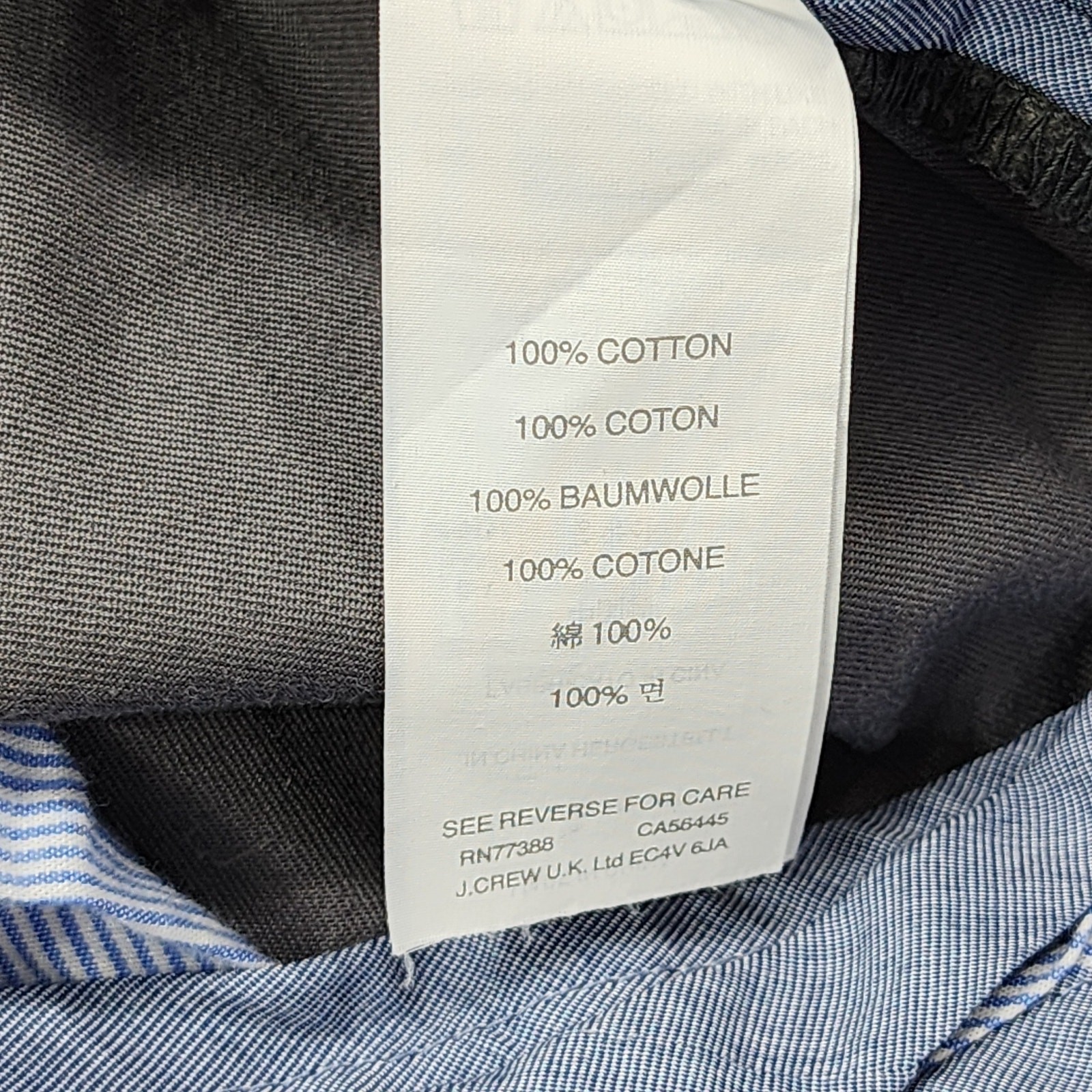 J.Crew Pants Mens 38W Gray Classic Bowery Chino Straight Cotton Preppy Office