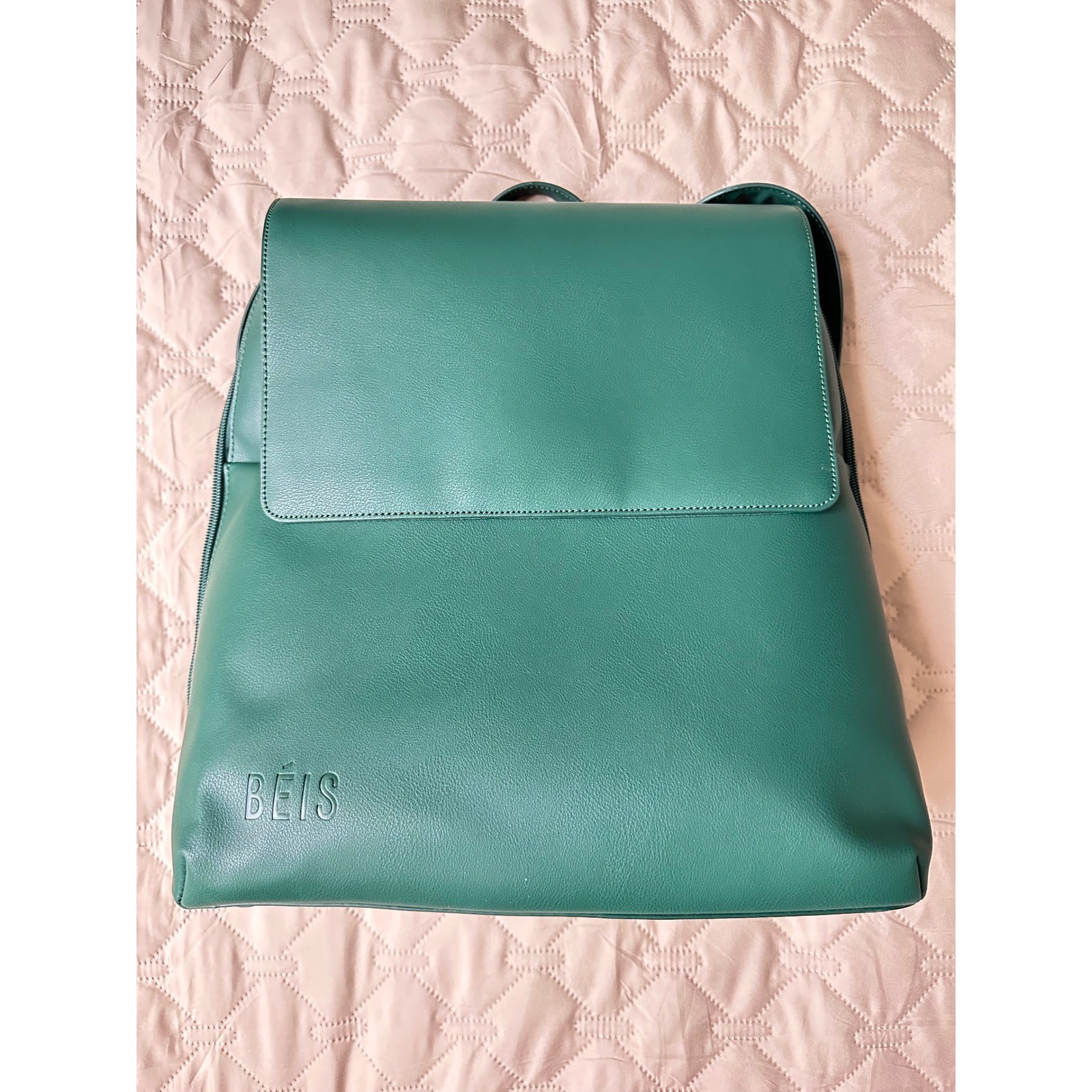 BEIS x Wicked The Expansion Backpack Elphaba Green Vegan Leather Travel Bag