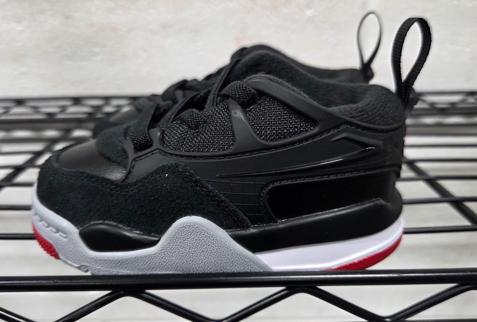 Toddler’s Jordan 4 RM Black/Varsity Red-Wolf Grey (FQ7937 061) – 5