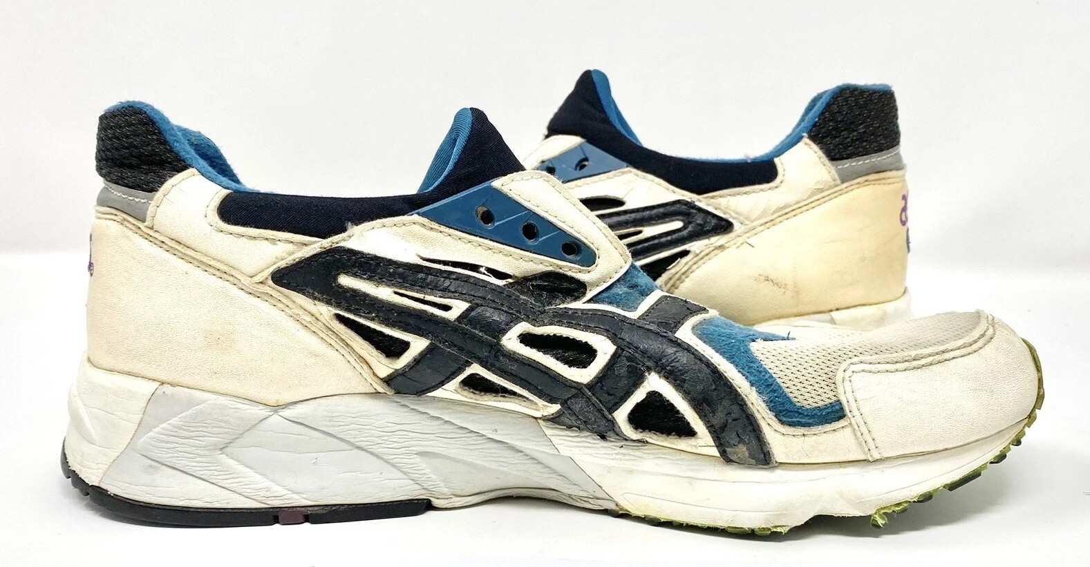 Men’s Vintage 90’s 1995 ASICS GEL-DS Trainer World Performance White Black sz 12