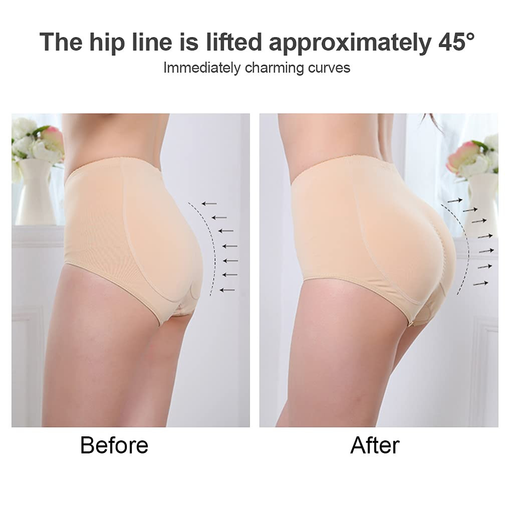 Silicone Butt Pads for Women – Reusable 1 Pair Hip Enhancer Inserts, Invisible B