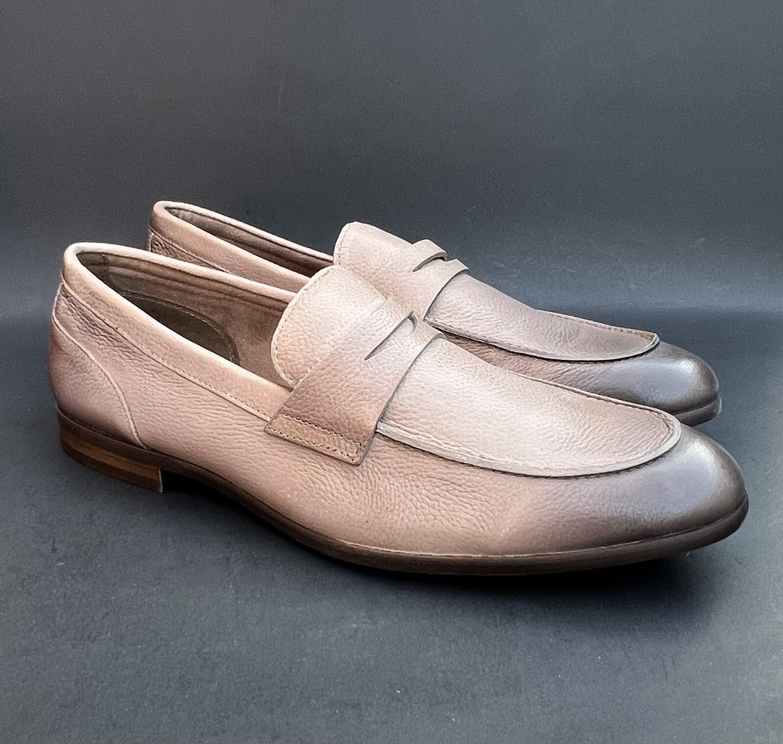 ALDO Men’s Bainville Leather Loafers Light Brown Men’s 9.5 US Size NWB