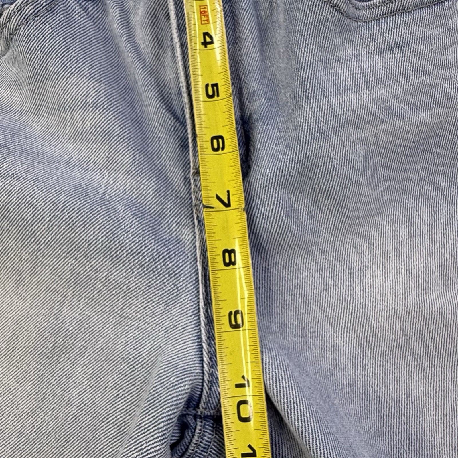 REWASH Size 3 Jean W26 Light Wash Boyfriend Rolled Cuff Straight Leg Y2K 1022
