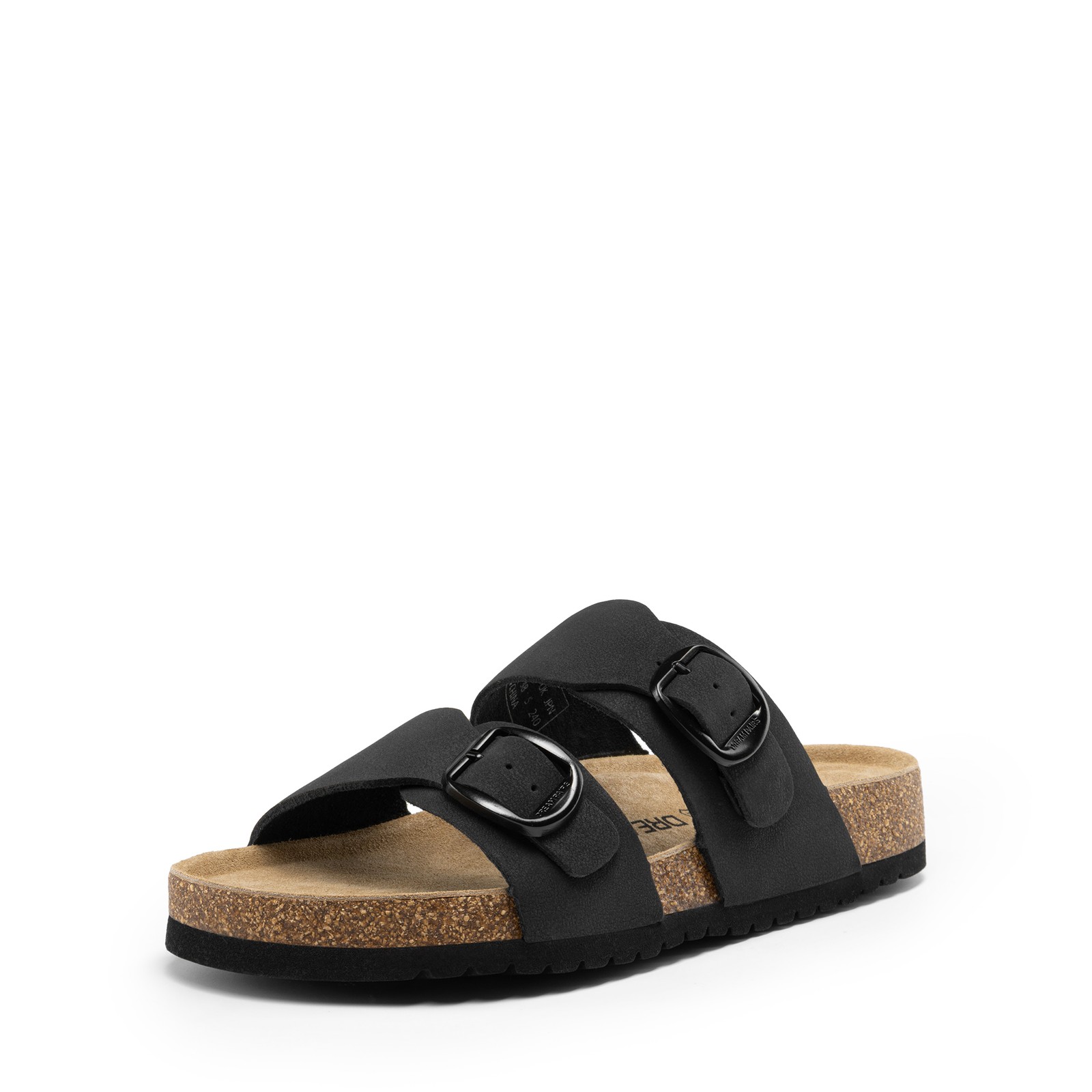 Women Comfort Slide Sandals Arch Support Beach Vacation Cork Sole Flat Sandals
