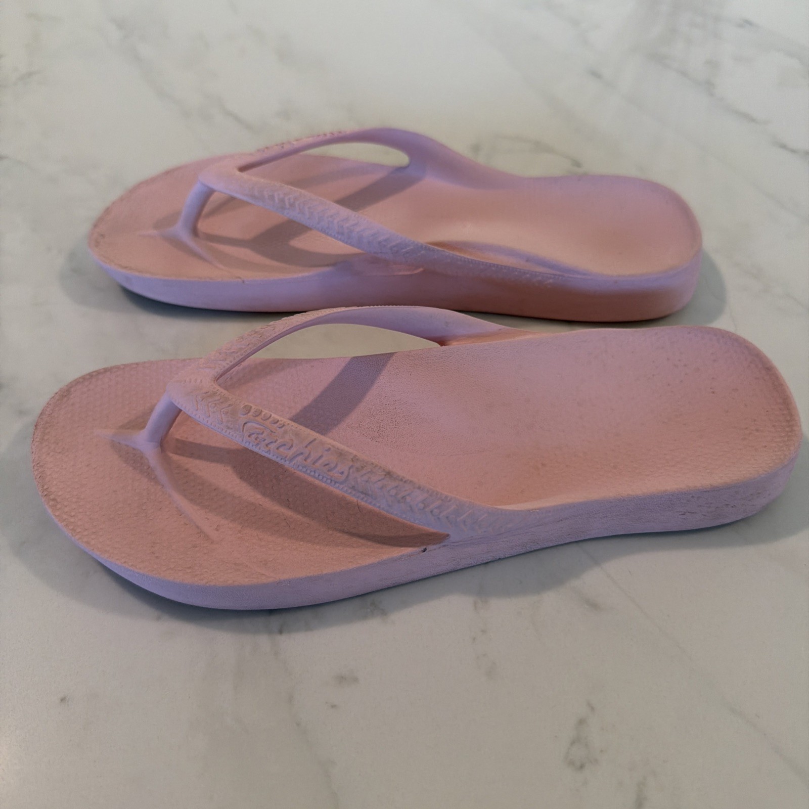 Archies Arch Support Thong Flip Flops Pink Unisex M4 / W5