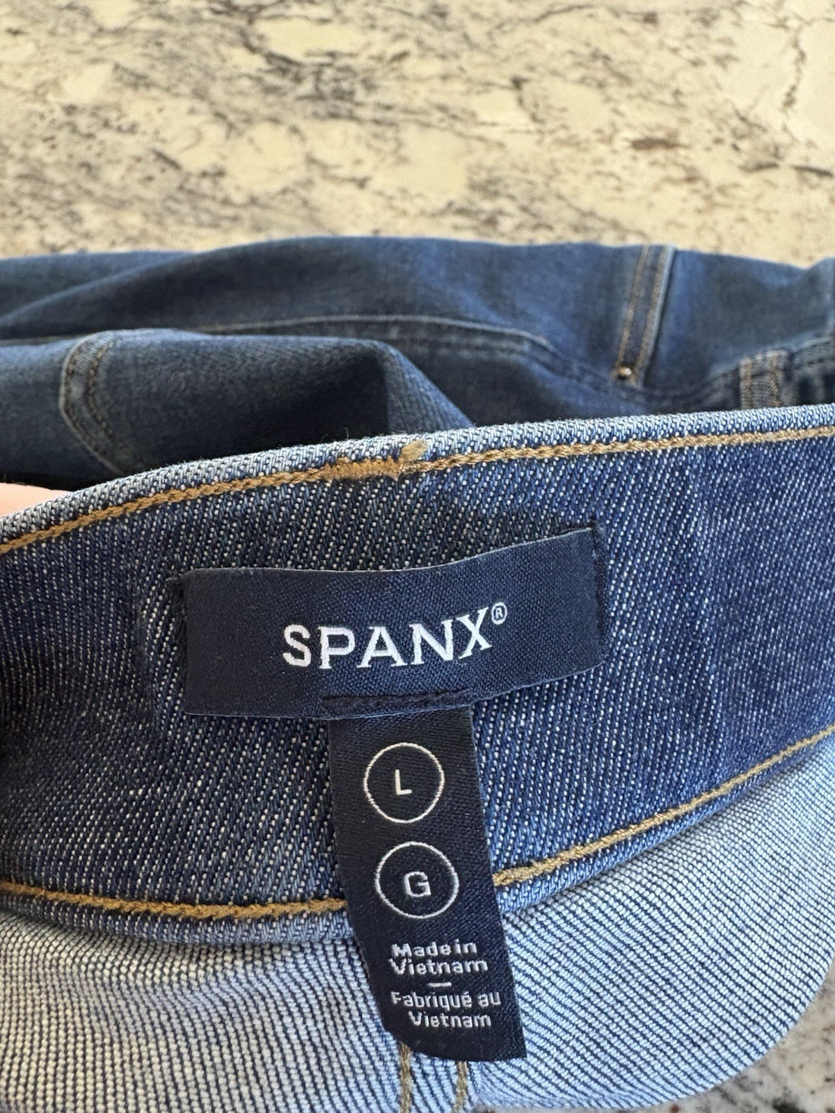 Spanx Pull On Flare Jeans Medium Wash Large Tall