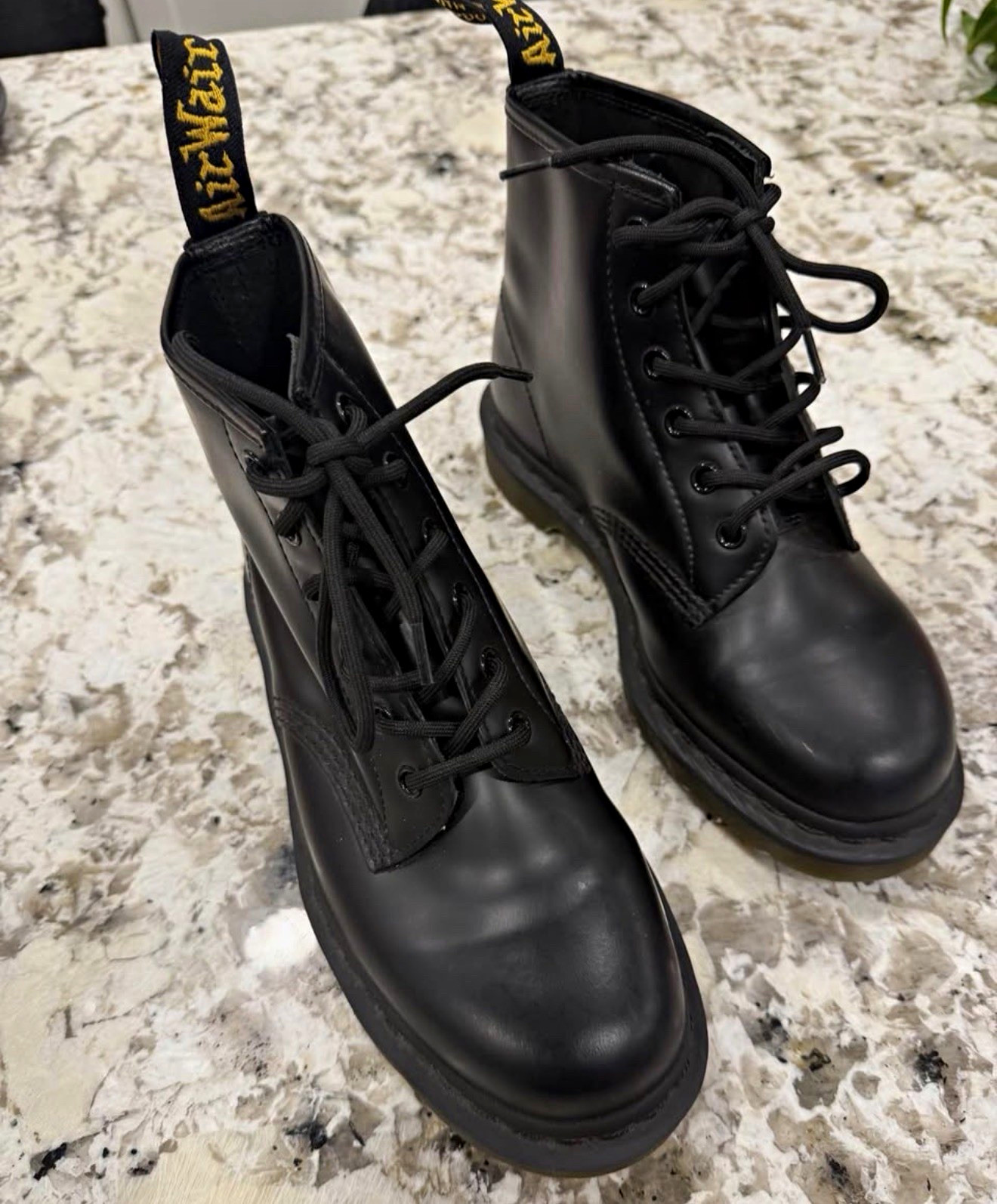 Dr. Martens 1460 Mono Black Boots – Women’s Size 8 / Men’s Size 7